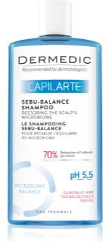 Dermedic Capilarte champô de limpeza profunda para couro cabeludo oleoso 300 ml. Capilarte