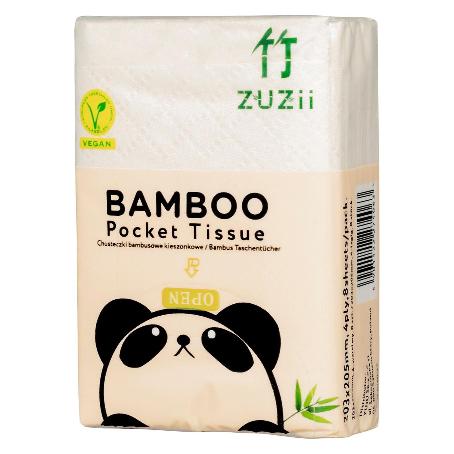 Zuzii Bambus -Taschentücher 8 x 8 PCs - (37731080)