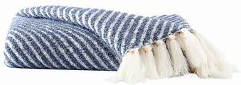 Brooklyn Loom Diagonal Chenille Stripe 50x70 Throw
