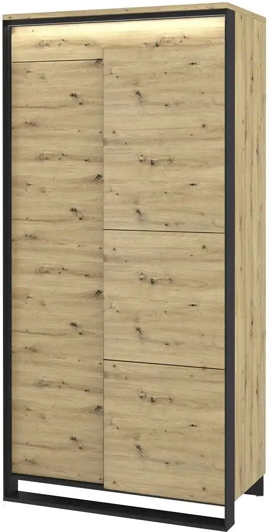 Höffner Kleiderschrank  Quorn ¦ holzfarben ¦ Maße (cm): B: 95 H: 195 T: 50.0