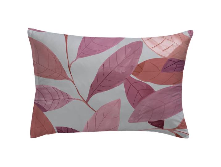 Kissenbezug - Farbe: rosa/grau - Material: Baumwolle - 43
