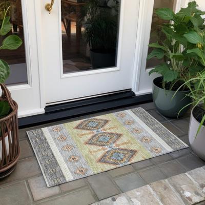 Addison Rugs Machine Washable Indoor/ Outdoor Global Chennai Chantille Rug