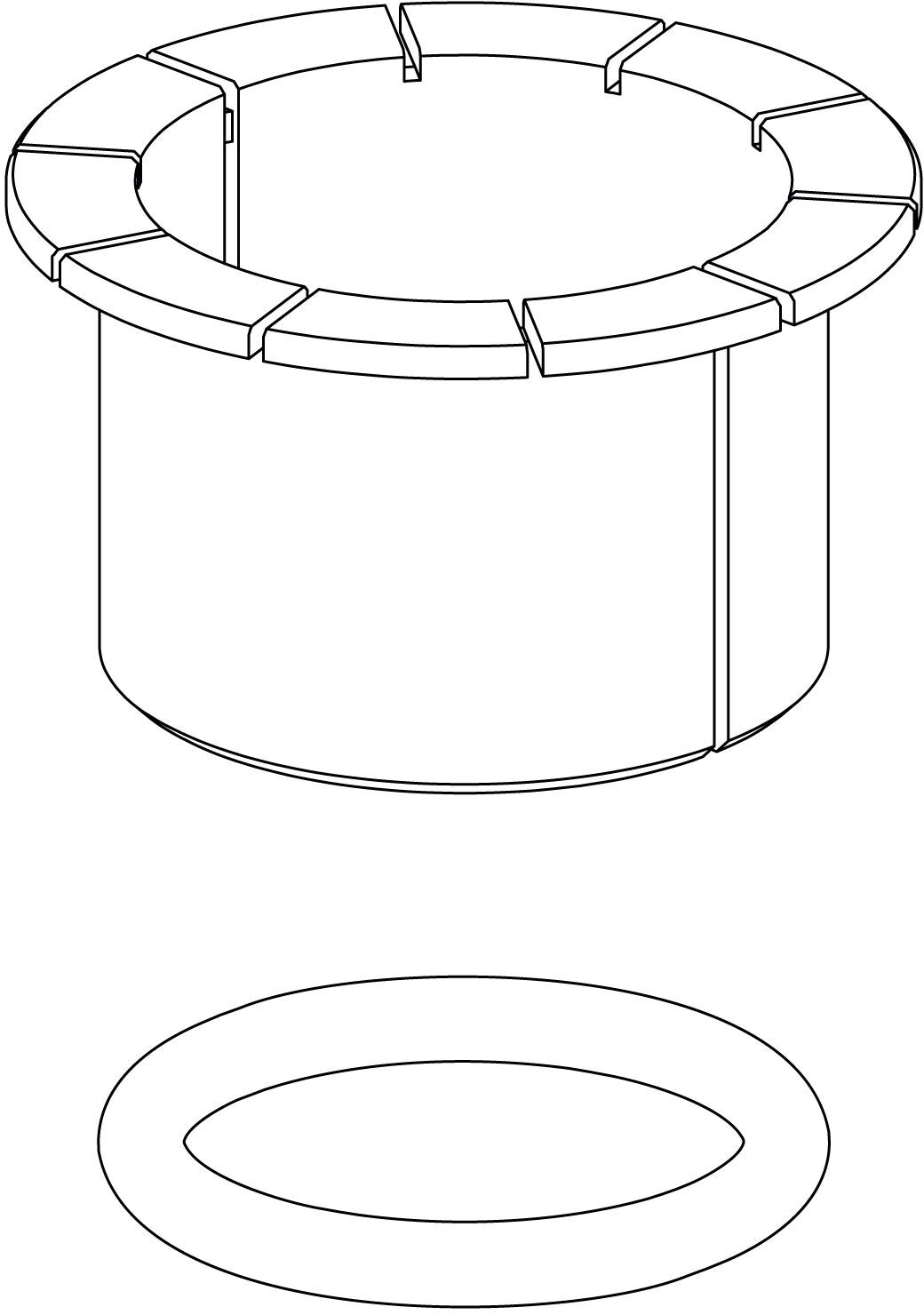 KWC AVA and ONO replacement seal kit for side control panel Z.535.561
