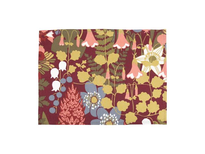 Almedahls Set de table Skogen 34x45 cm, lot de 2 Bordeaux
