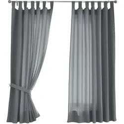 VORHANG 2ER SET POTSDAM HxB 175x140 cm Grau