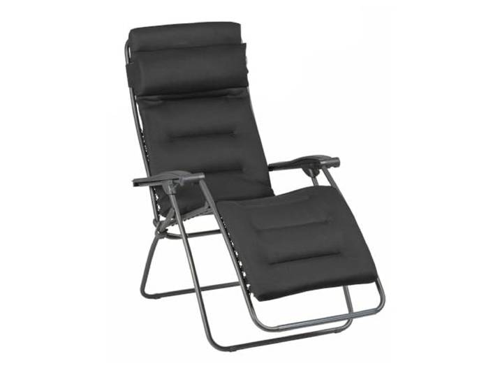 Lafuma Mobilier Verstellbarer RSXA Clip Zero Gravity Relaxsessel, mit Stahlrohr, Standard, Air Comfort Gartenliegestuhl, ideal für die Terrasse oder das Schwimmbad – Acier