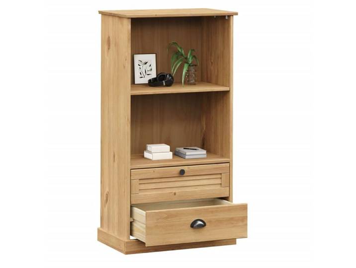 (SOLDES DEC)Bibliothèque - - Meuble Étagère - support livres - VIGO 60x35x114 5 cm bois massif de pin 01_7975656