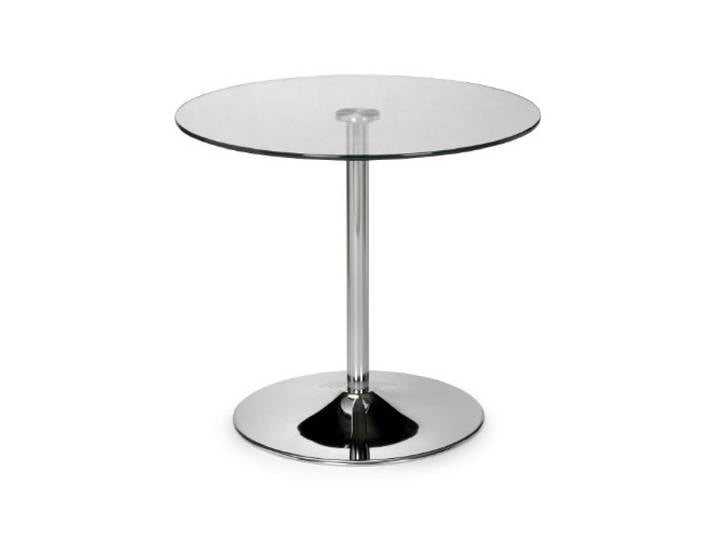 Julian Bowen Kudos Verchromter Glastisch, Chrom und Glas