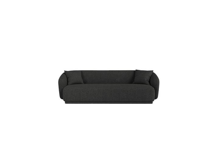 3-Sitzer Design Sofa Jane Chenille Anthrazit chosen by Bloomingloft