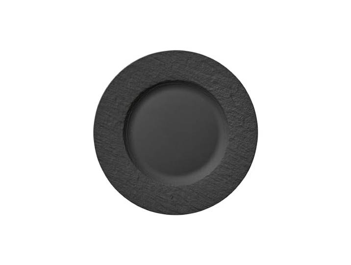 Villeroy & Boch - Manufacture Rock Assiette Plate Noir\, Garanti Lave-Vaisselle\, Compatible Micro-Ondes\, Vaisselle en Céramique\, Porcelaine Haut de Gamme