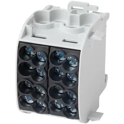 f-tronic 7730009 Hauptleitungsabzweigklemme, 25mm2, 1polig, CU, schwarz, Doppelblock, HLAK1p25Dsw  - 2 Stück