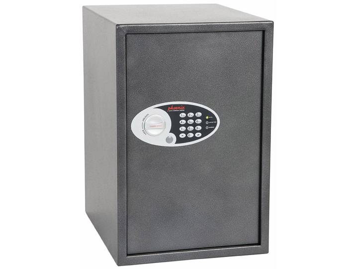 Phoenix Coffre-Fort VELA 88 L serrure électronique + clé - Gris