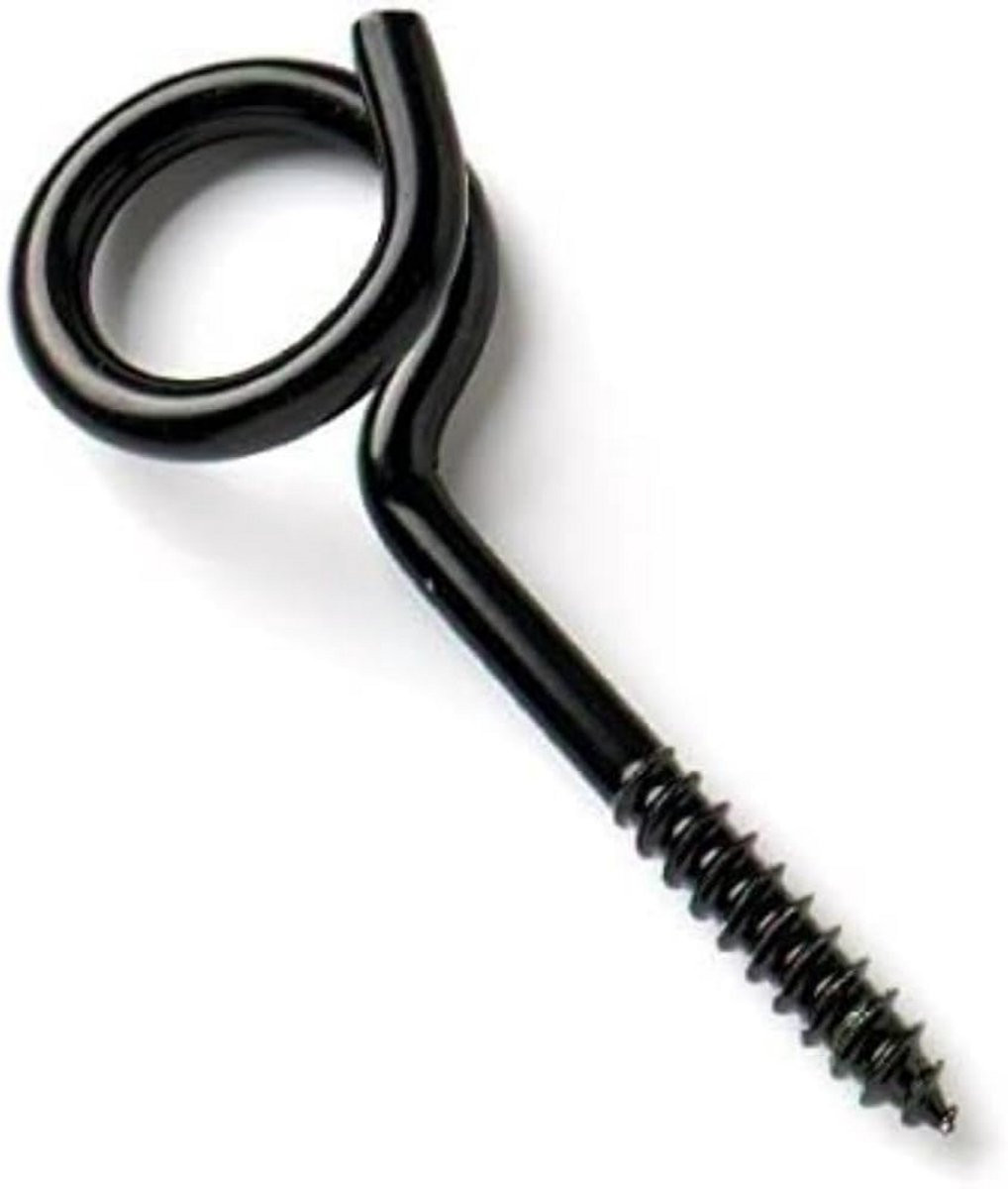 Set van Zwarte Pigtail Haken voor Hangmat en Schommelbevestiging