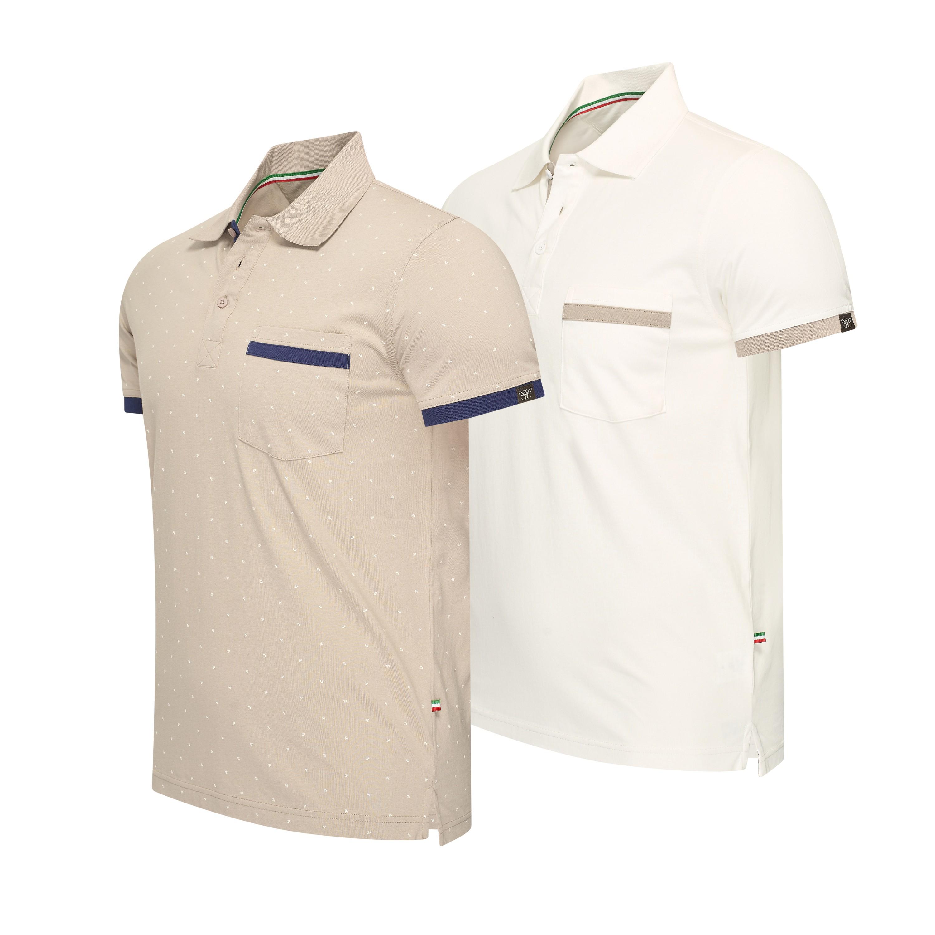 Cappuccino Italia Polo SS Todi 2-Pack Polo Multi