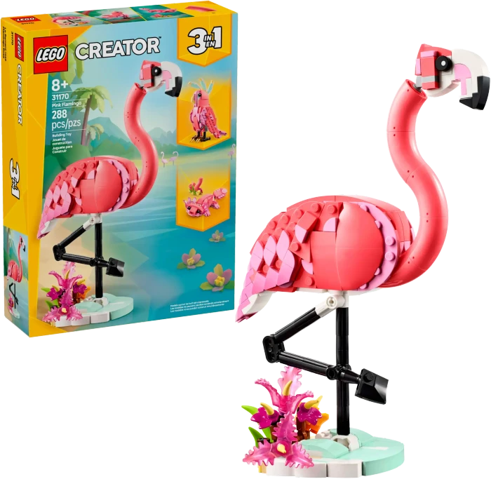 LEGO Creator 3 in 1 31170 Wilde Tiere: Rosa Flamingo