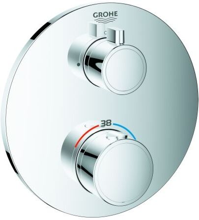 Grohe Grohtherm Fertigmontageset 24075000 UP-Brause-Thermostat, chrom