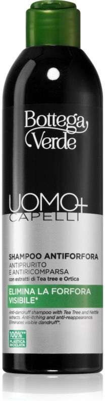 Bottega Verde Man+ shampoing antipelliculaire pour cuir chevelu sec avec démangeaisons 250 ml