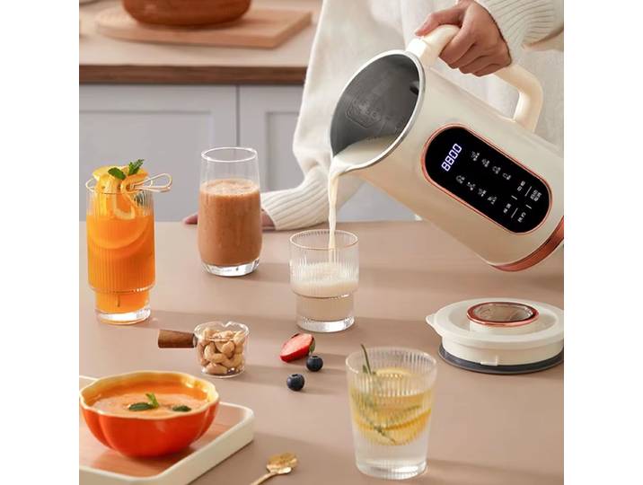 Machine à lait de soja 1500ml, presse-agrumes électrique, mélangeur de lait de soja, Machine à briser les murs, Machine à petit déjeuner à lame à 10 feuilles