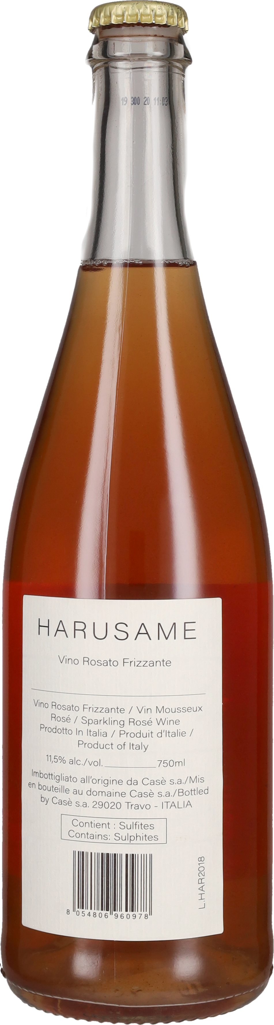 Frizzante Rosè 'Harusame' Casè