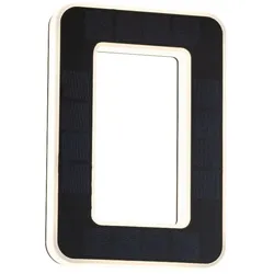 Paulmann LED Solar-Hausnummer, IP44, indirekt, 3000K, 20lm, Akku wechselbar, schwarz, Ziffer 0 PAUL-79851