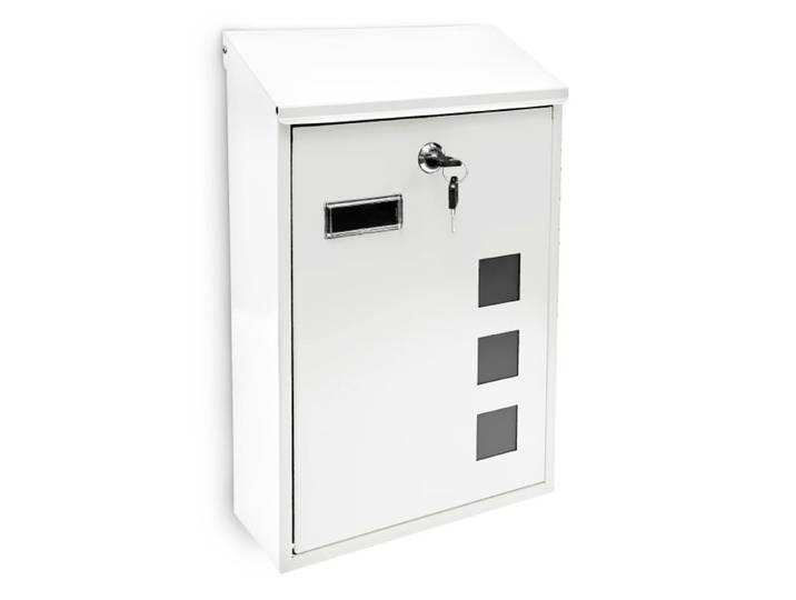 Relaxdays Briefkasten 3 Fenster Farbauswahl