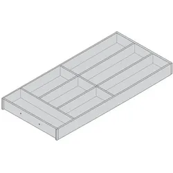 Blum Besteckeinsatz AMBIA-LINE Holzdesign B 300mm, Besteckkasten, Braun
