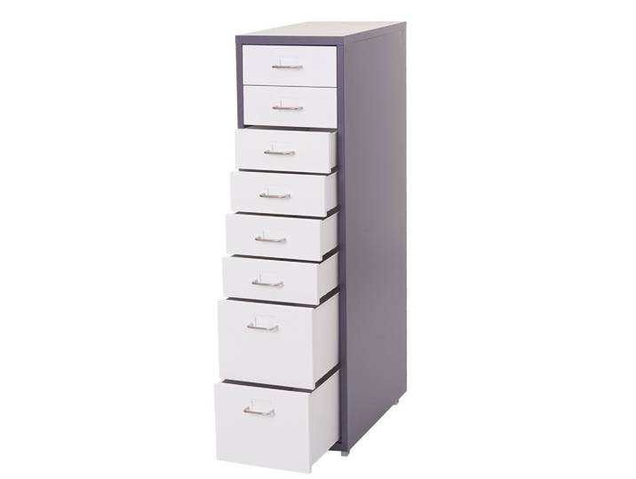 ROLLCONTAINER Anthrazit, Weiß