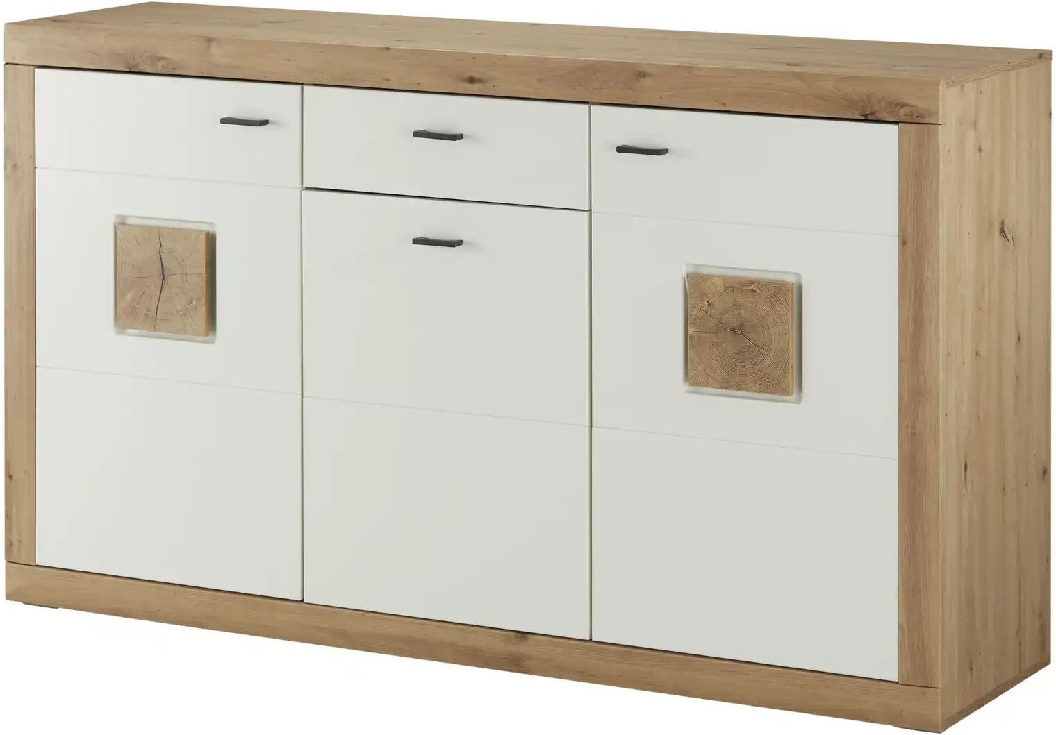 uno Sideboard  Borkum ¦ weiß ¦ Maße (cm): B: 163 H: 95 T: 44.0