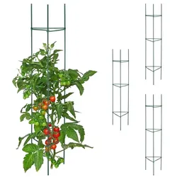 Relaxdays Rankhilfe 4er Set 150 cm Dunkelgrün