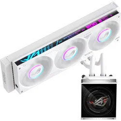 ASUS ROG Strix SLC IV 360 ARGB LCD White Edition, weiß
