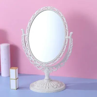 Fusion Finds Vintage Heart Makeup Mirror Pink Princess Desktop Vanity Mirror no.4