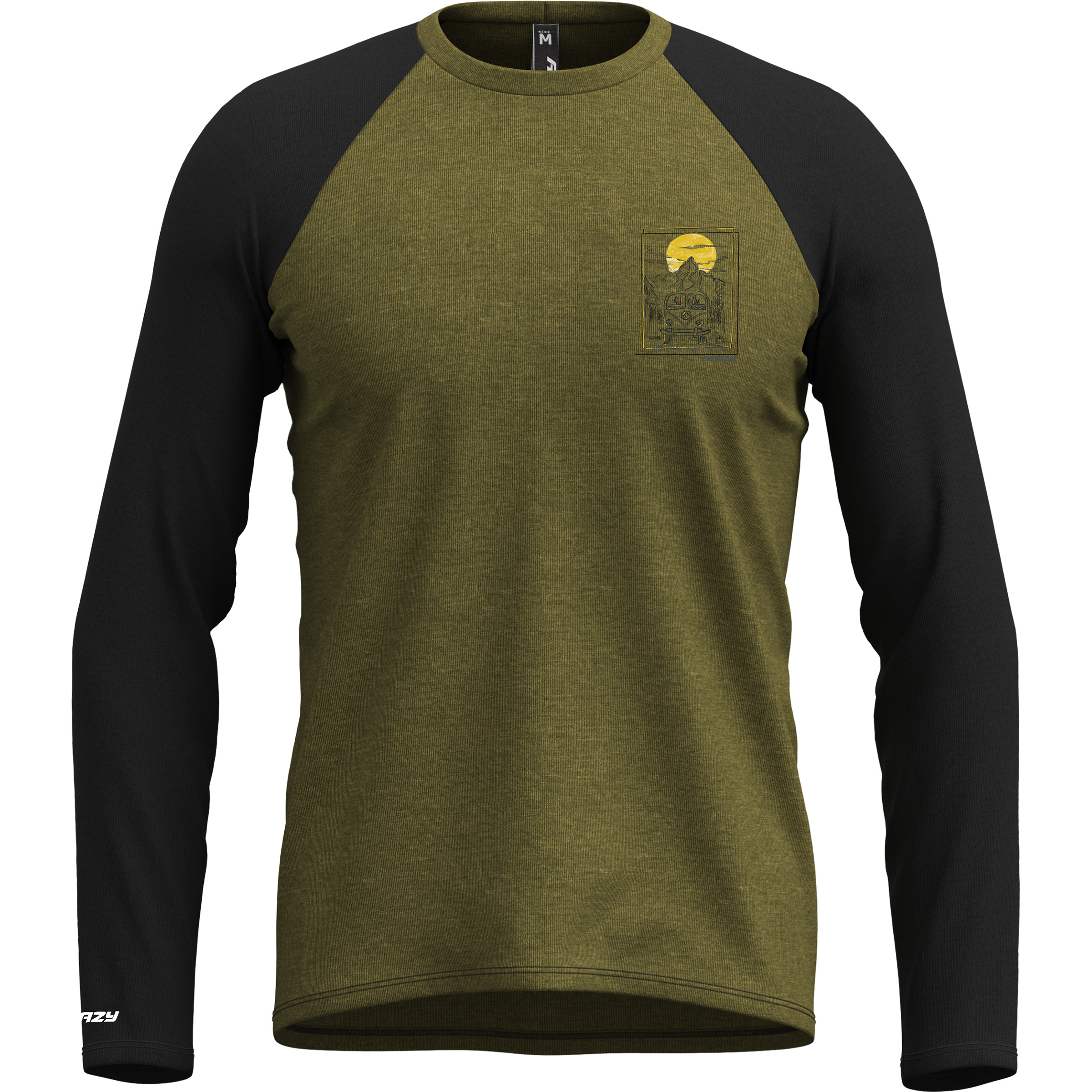 Crazy Gulliver Herren Longsleeves oliv Größe S Lifestyle Hautfreundlich