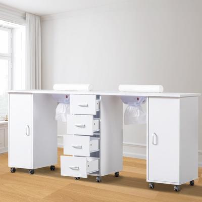 Karlinc Manicure Table for 2 Person, Nail Station