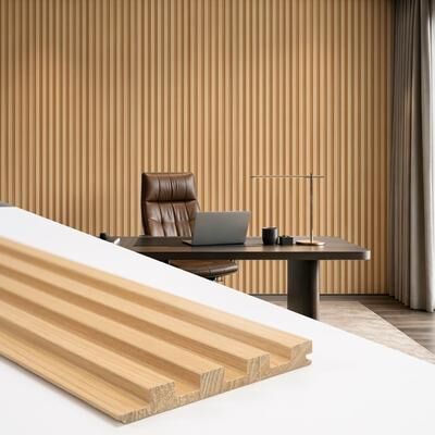 "Art3d 6 Panels Curved Grille Panels 94.5""x5.7""x0.67"" Cover 22.44 sq,ft, Screws & Clips Included - 94.5""x5.7"""