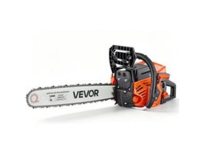 VEVOR Benzin-Kettensäge 508mm 58ccm Motorsäge 2,2kW 2-Takt Motorkettensäge, für Holzarbeiten Baumschnitt Rodungsarbeiten, 11.500 U/min, Drehzahl-Synchronisierter Choke, Rutschfestem Griff zwei Tanks