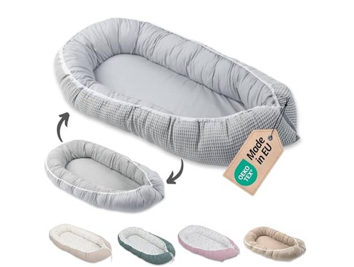 ULLENBOOM Babynest - Ideal für Neugeborene - OEKO-TEX zertifiziert