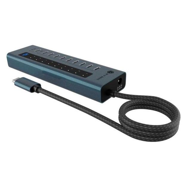 Icy Box IB-HUB1450-C31 (USB-C, 10 Ports) (IB-HUB1450-C31)