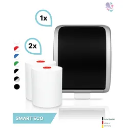 SET: Handtuchrollenspender Autocut, Blanc Cosmos verschied. Farben + 2 Handtuchrollen Smart ECO - PRODUKTSET