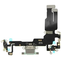 OEM Ladeanschluss Flex für iPhone 15 grün (Apple iPhone 15), Mobilgerät Ersatzteile, Grün