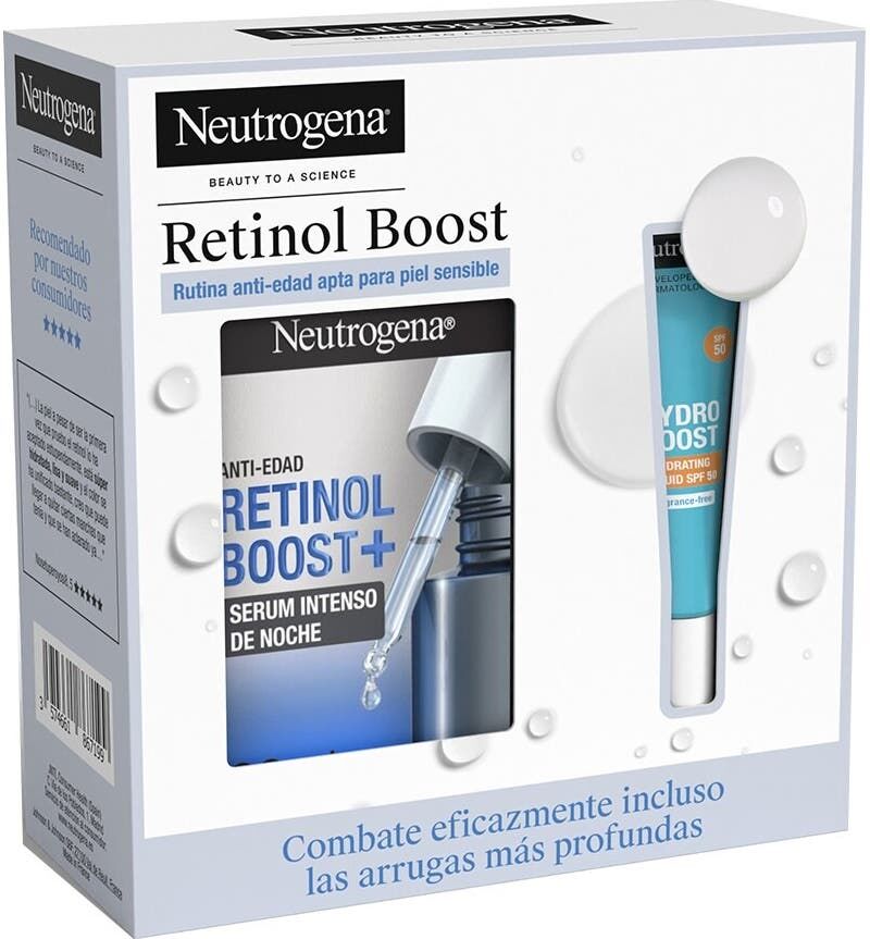 Neutrogena® Neutrogena Retinol Boost Sérum Intenso Noche 30ml + Hydro Boost Fluido Hidratante 15ml