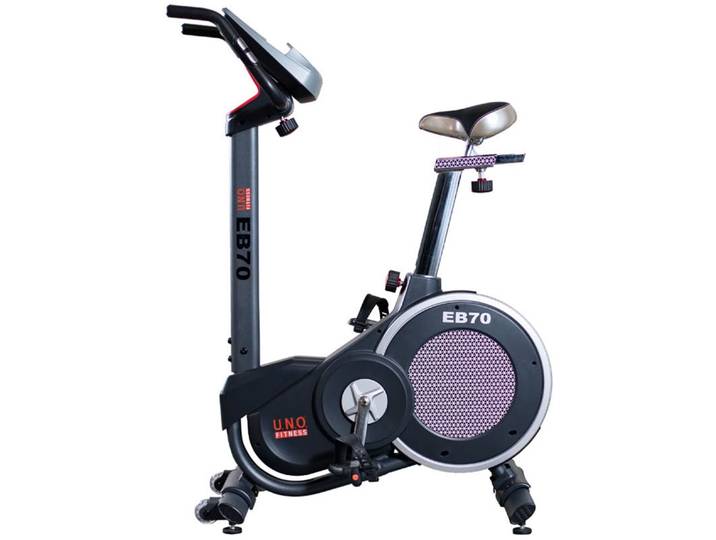 Ergometer U.N.O. FITNESS EB 70 , silber (schwarz, silberfarben), HeimtrainerB:62cm H:140cm L:112cm, Ergometer, 150 kg max. Benutzergewicht, Fahrrad, 32 Widerstandsstufen, B:62cm H:140cm L:112cm