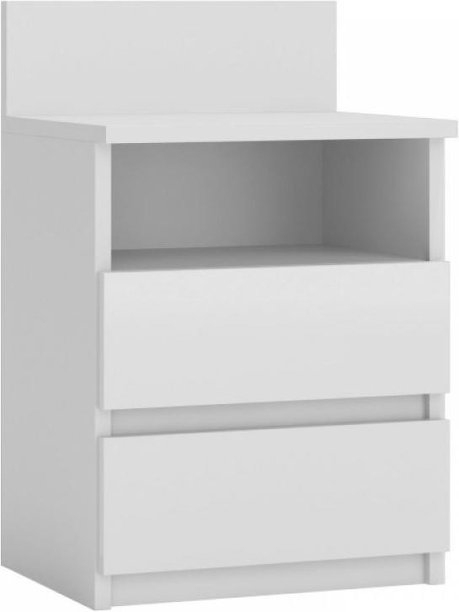 Set van 2 moderne nachtkastjes wit