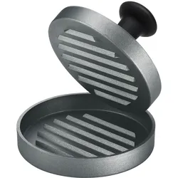 Hamburgerpresse BBQ (D 12 cm) - schwarz - D 12 cm