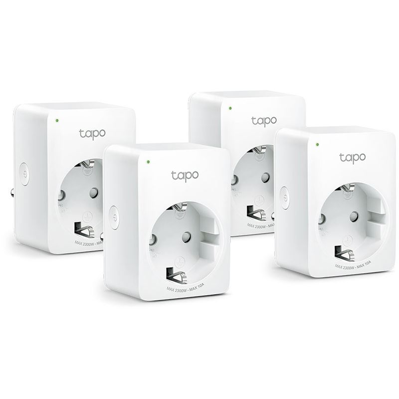 TP-Link Home Steckdose TP-LINK Tapo P100 V1.2 (4-Pack) - Smart-Stecker - WLAN