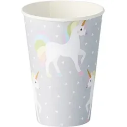 Papstar 140 Trinkbecher, Pappe 0,2 l Ø 7 cm · 9,7 cm Unicorn