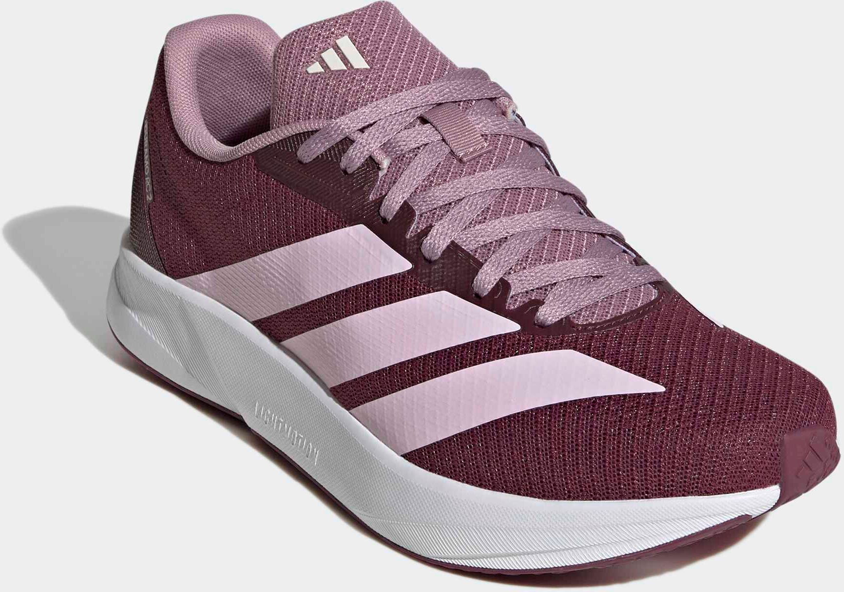 Laufschuh ADIDAS PERFORMANCE "DURAMO RC2 RUNNING", Damen, Gr. 39, victory crimson, clear pink, wonder weiß, Textil, Schuhe Laufschuh, sehr leicht victory crimson, clear pink, wonder weiß 39