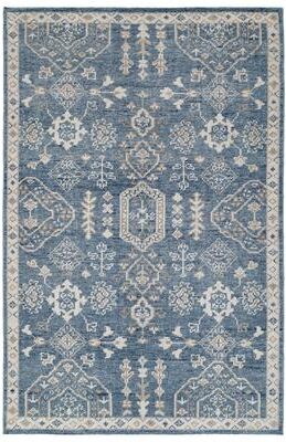Terra by Obeetee Tuscany Morrisa Blue Rug