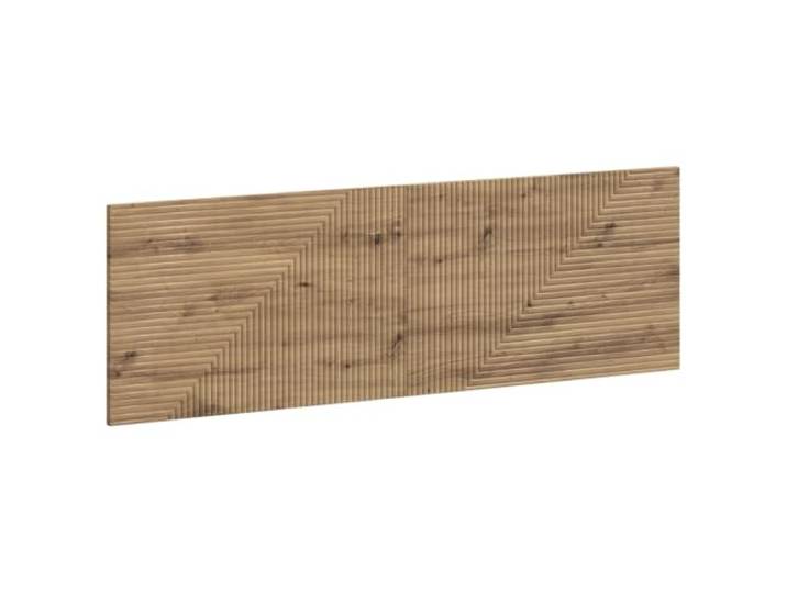 GHVBNMF Kopfteil Wandmontiert 160x50 cm Artisan-Eiche Holzwerkstoff Platzsparendes Wandbett-Element für das Schlafzimmer mit praktischen Fächern und pflegeleichter Beschichtung.