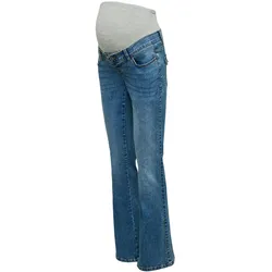 Mamalicious Flared Pocket Jeans »Kairo« - Damen - Gr. 34 - dunkelblau