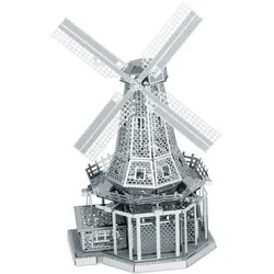 Metal Earth 502570 - Bauwerke - Windmill - silber